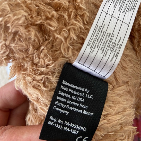 Harley Davidson Stuffed Animal - Teddy Bear with Hartley T-Shirt - Picture 6 of 9